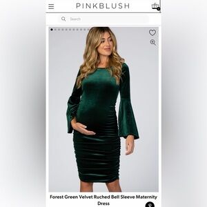 Pinkblush Green Maternity Dress (L)